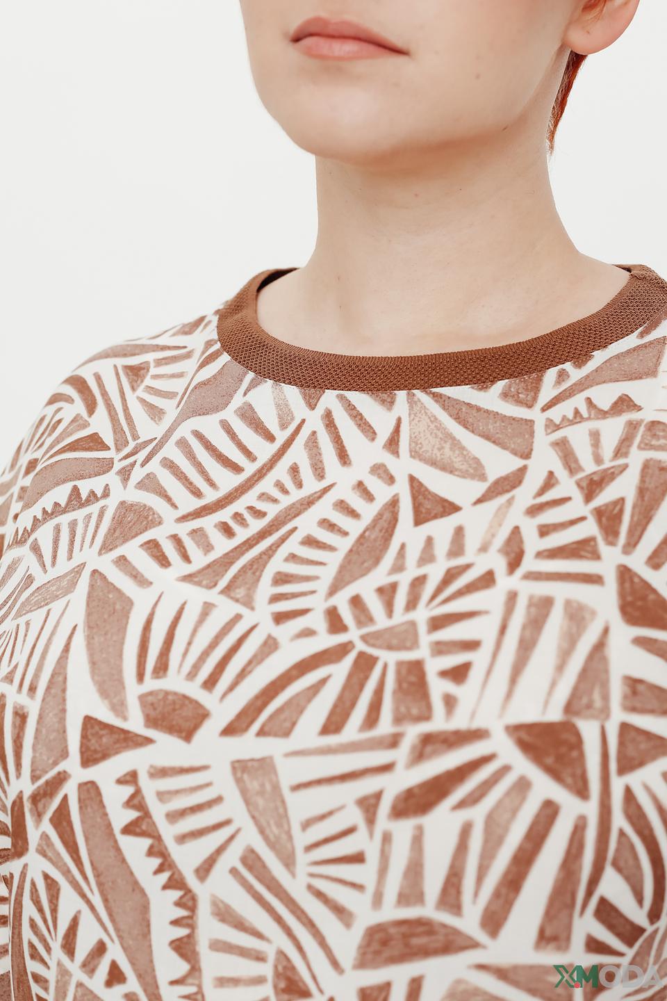 Блуза Gerry Weber с принтом бежевый