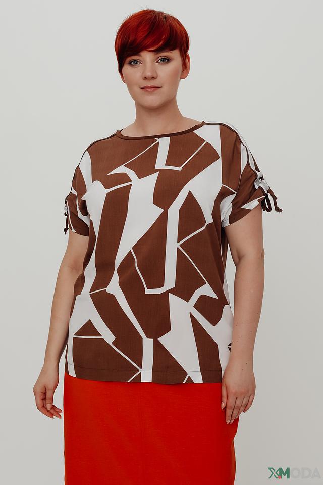 Блуза Frapp с геометрическим принтом