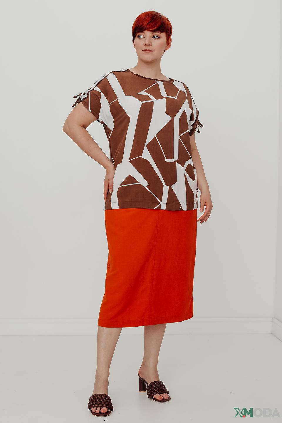 Блуза Frapp с геометрическим принтом