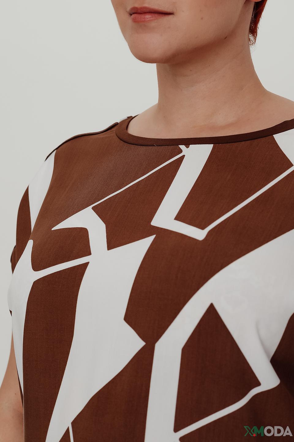 Блуза Frapp с геометрическим принтом