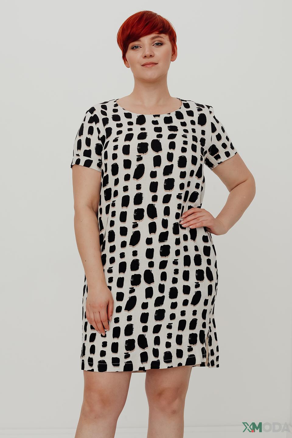 Платье Taifun в чёрно-белый принт