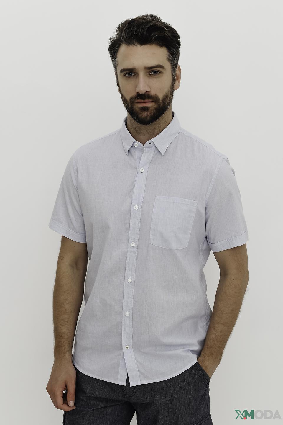 Рубашка кр-рукав s.Oliver голубая