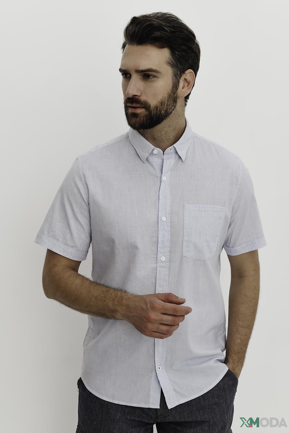 Рубашка кр-рукав s.Oliver голубая