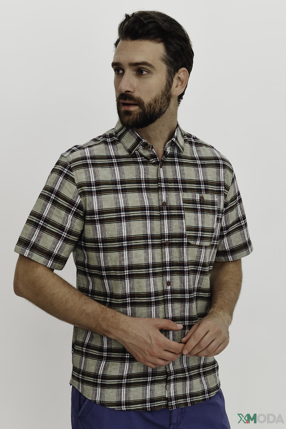 Рубашка кр Tom Tailor в клетку