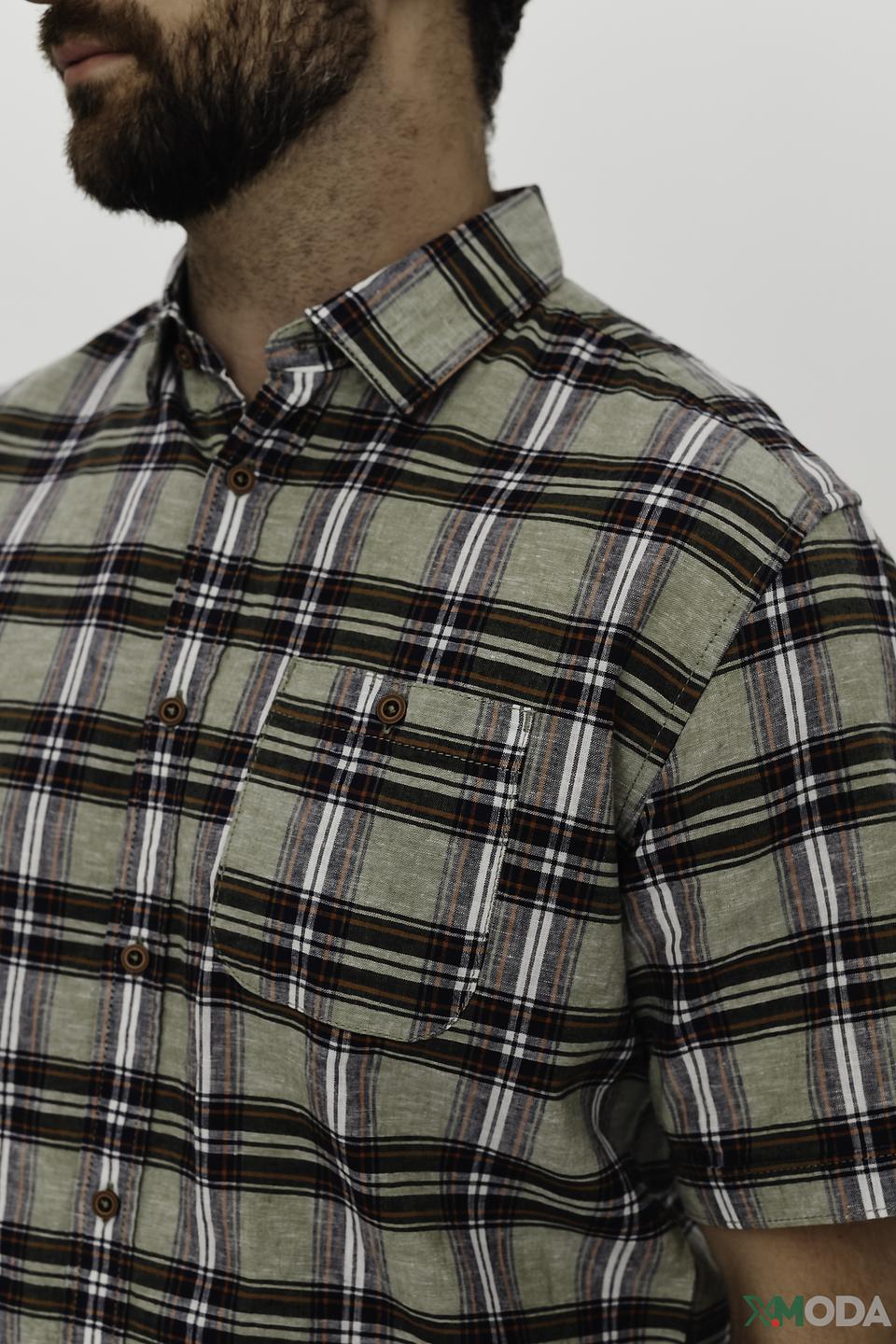 Рубашка кр Tom Tailor в клетку