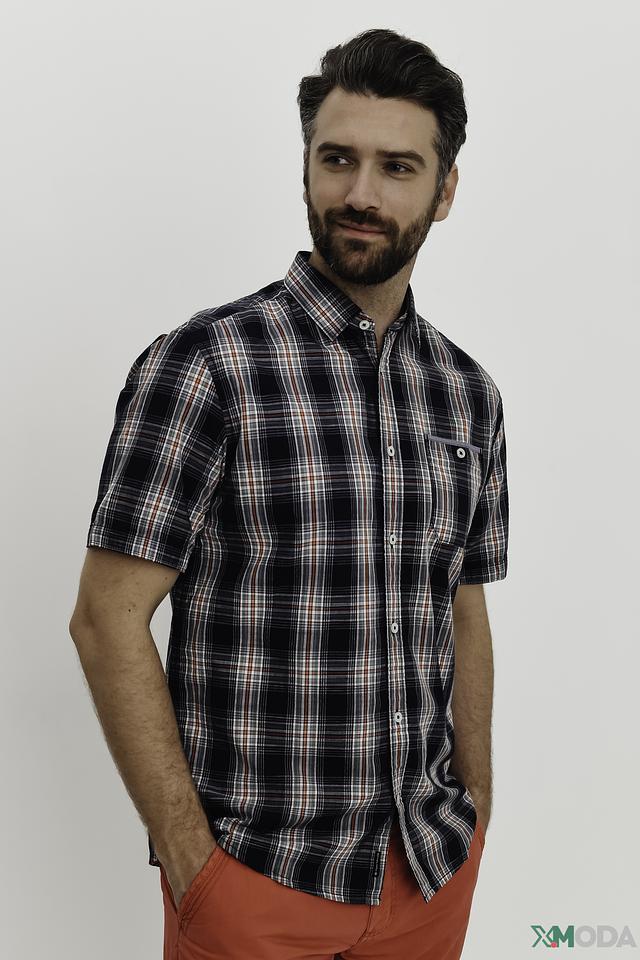 Рубашка кр. рукав Tom Tailor в клетку