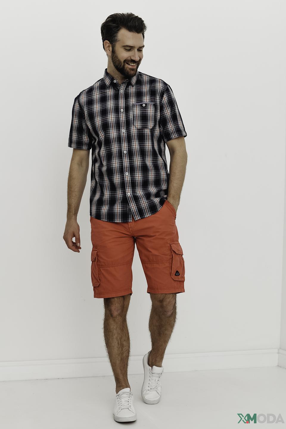 Рубашка кр. рукав Tom Tailor в клетку