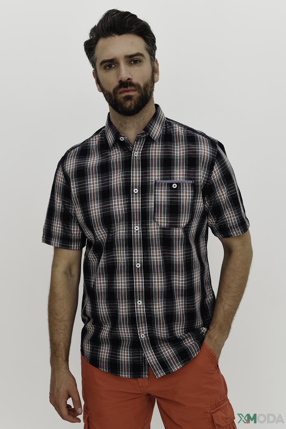 Рубашка кр. рукав Tom Tailor в клетку