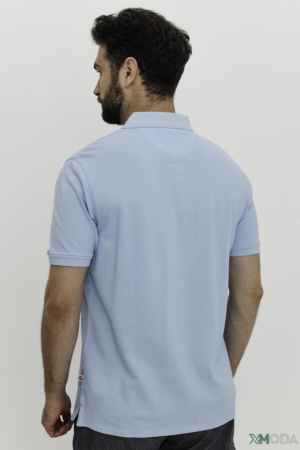 Поло Ragman голубое с логотипом