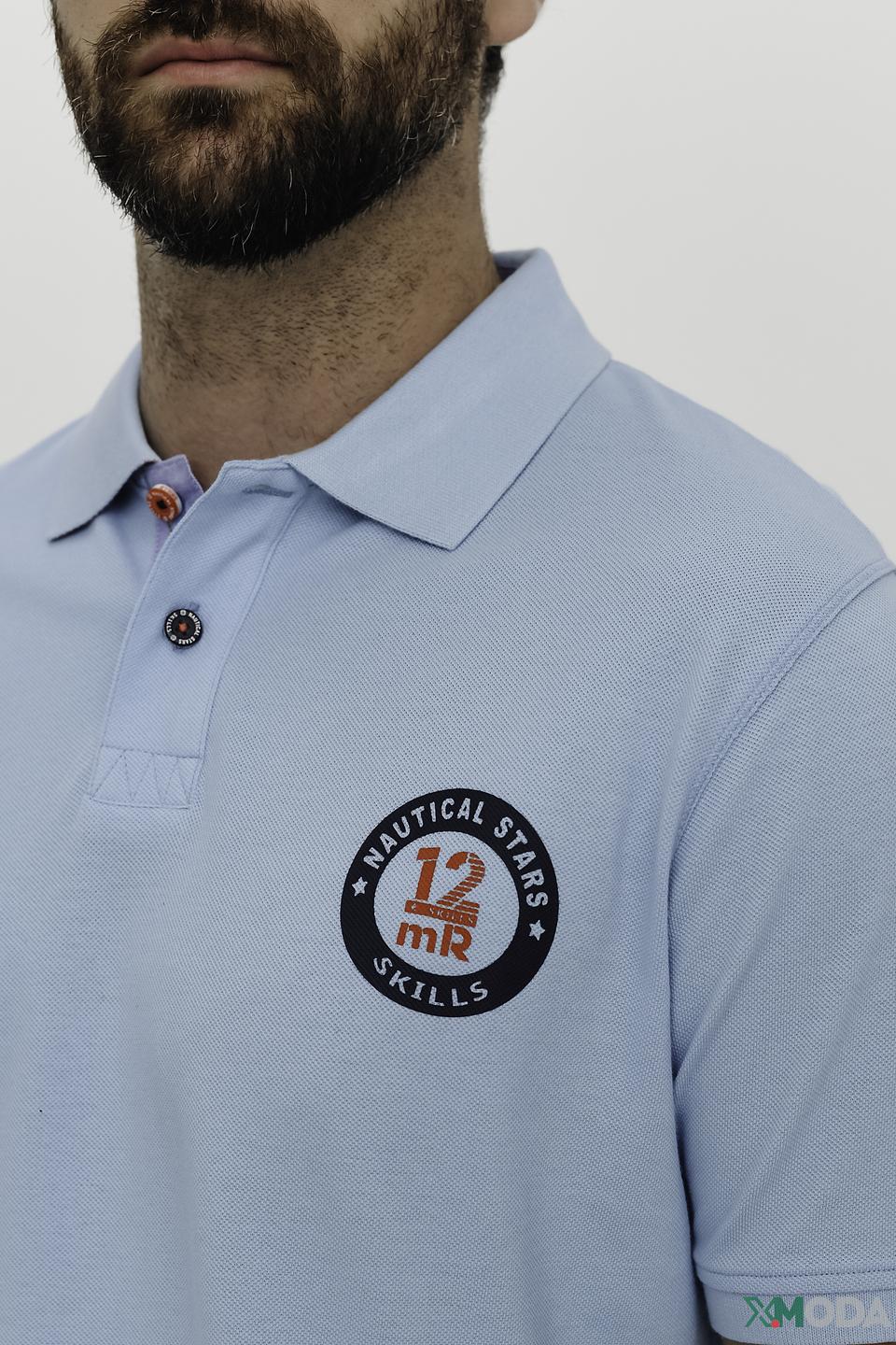 Поло Ragman голубое с логотипом