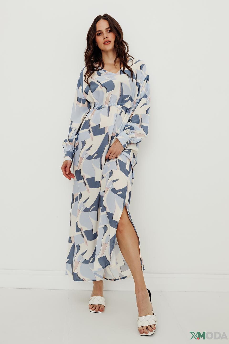 Платье Comma с абстрактным принтом