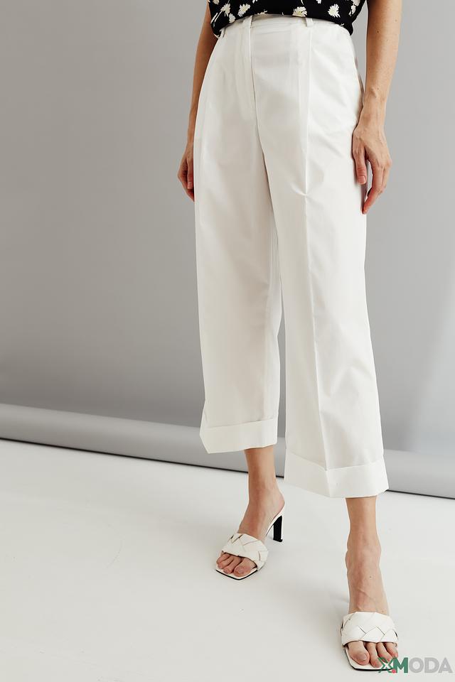 Брюки Manila Grace белые кюлоты