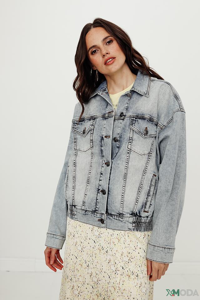 Жакет Oui деним светло-голубой