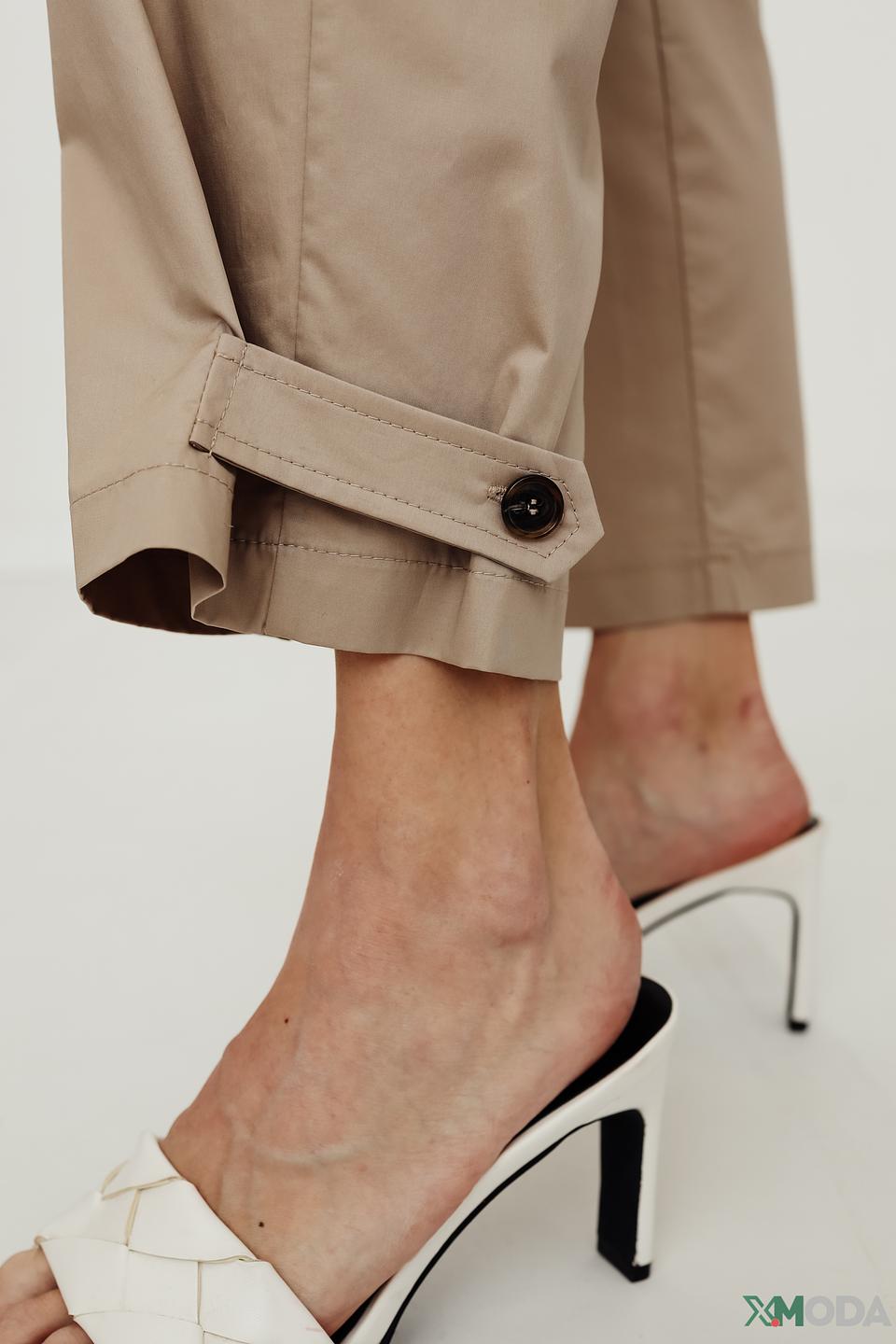 Брюки Icona бежевые с поясом