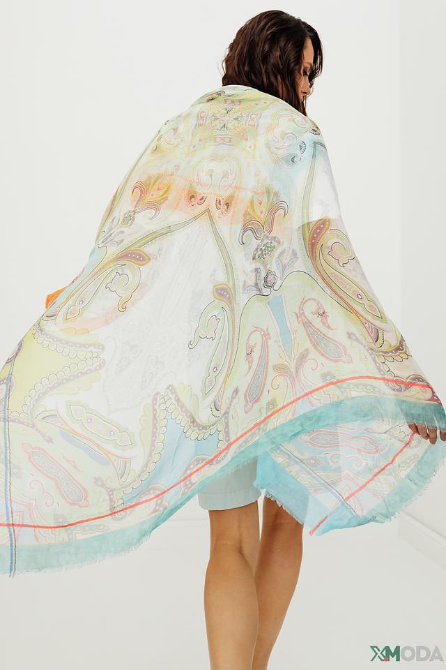 Шарф Apart с принтом павлин