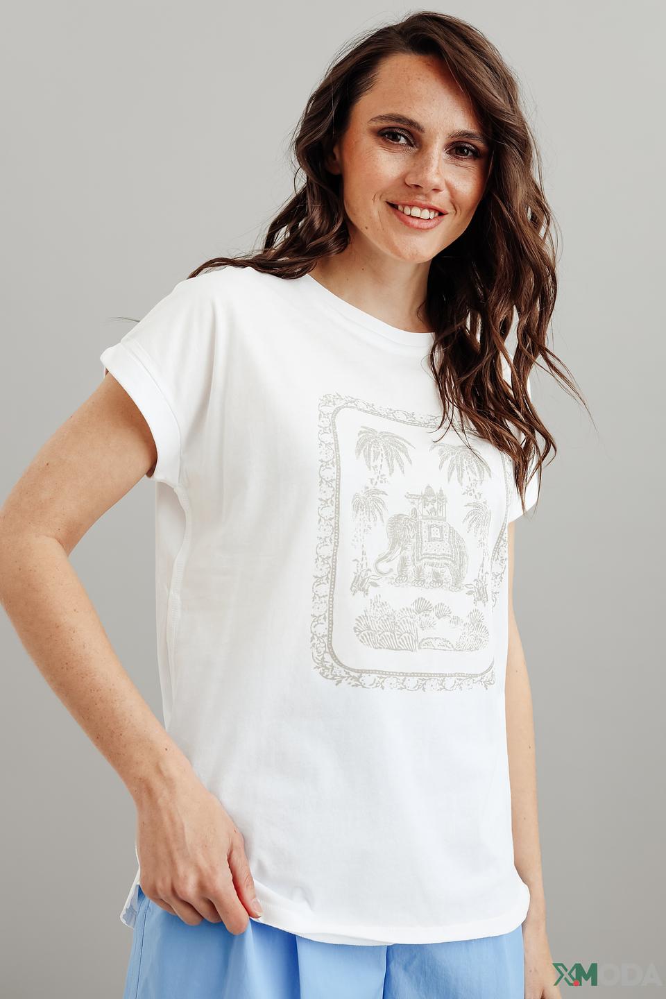 Футболка Luisa Cerano с принтом