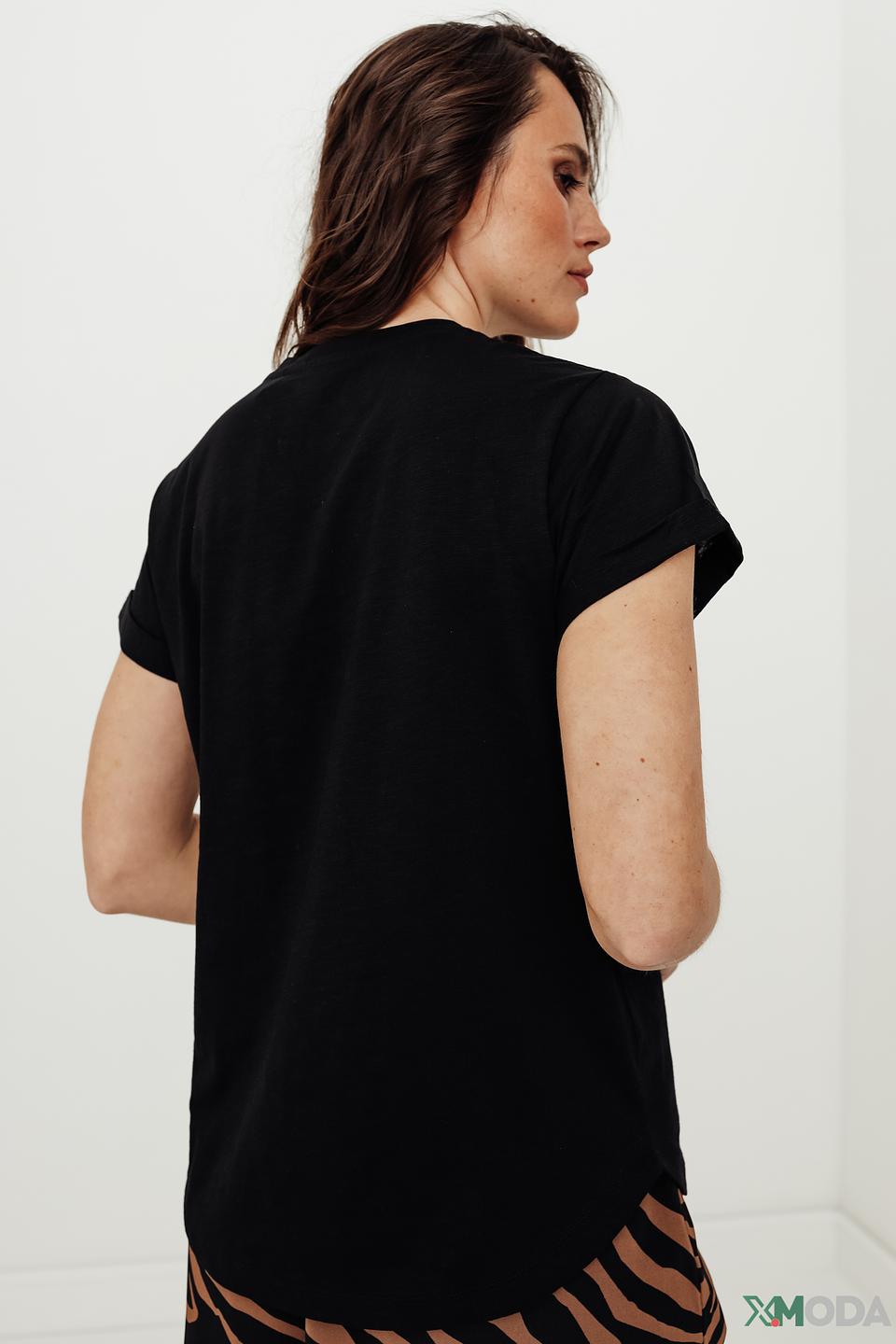 Футболка Taifun с принтом чёрная