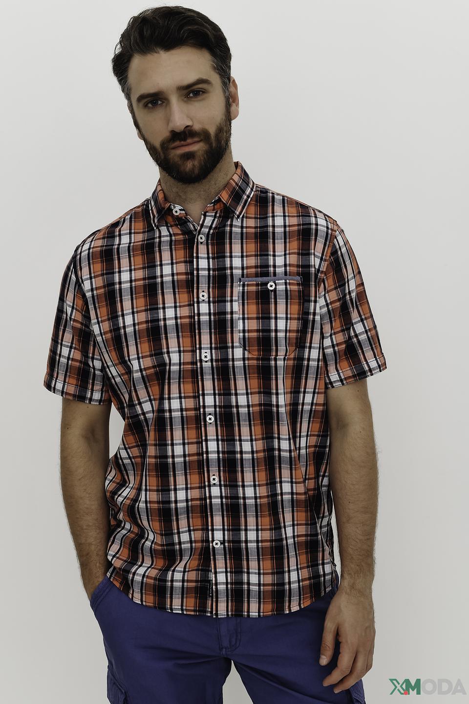 Рубашка кр Tom Tailor в клетку