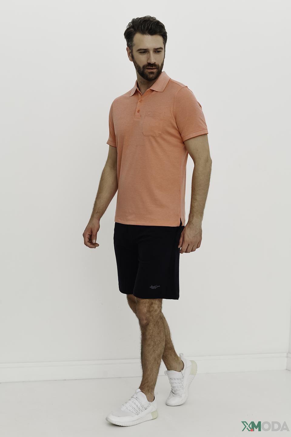 Поло Basefield персиковое