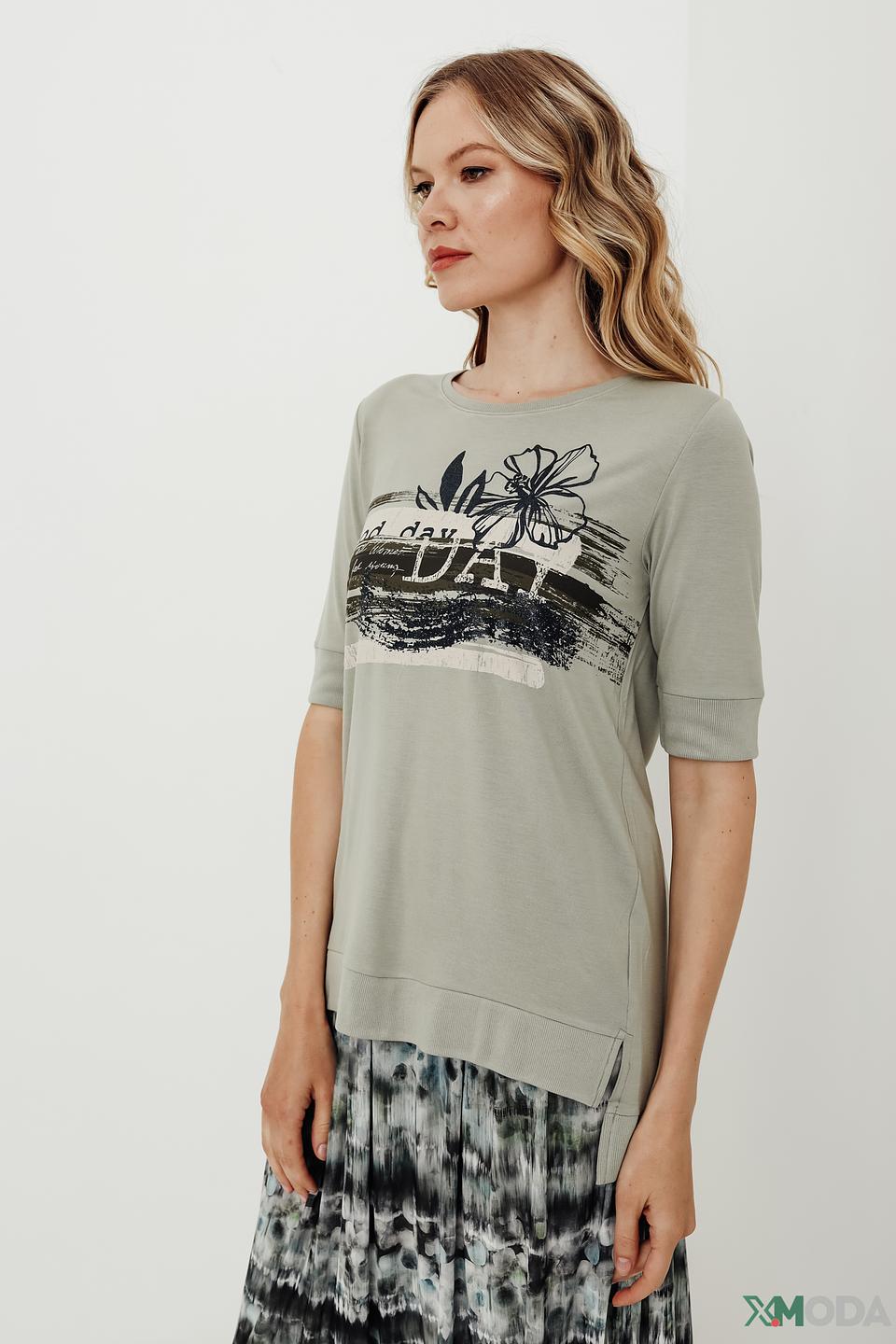 Футболка Betty Barclay с принтом серая