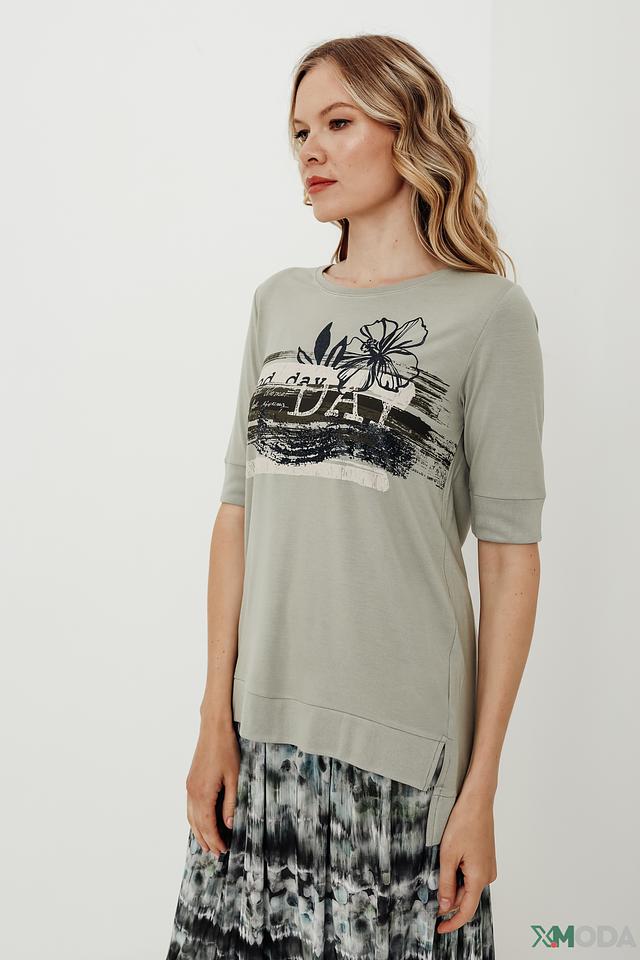 Футболка Betty Barclay с принтом серая