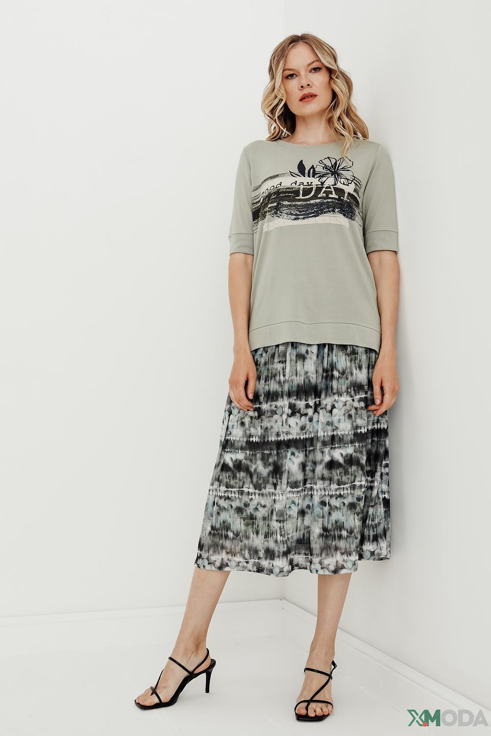 Футболка Betty Barclay с принтом серая