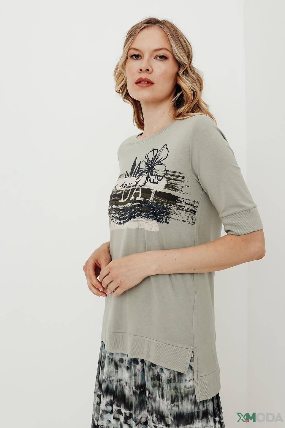 Футболка Betty Barclay с принтом серая