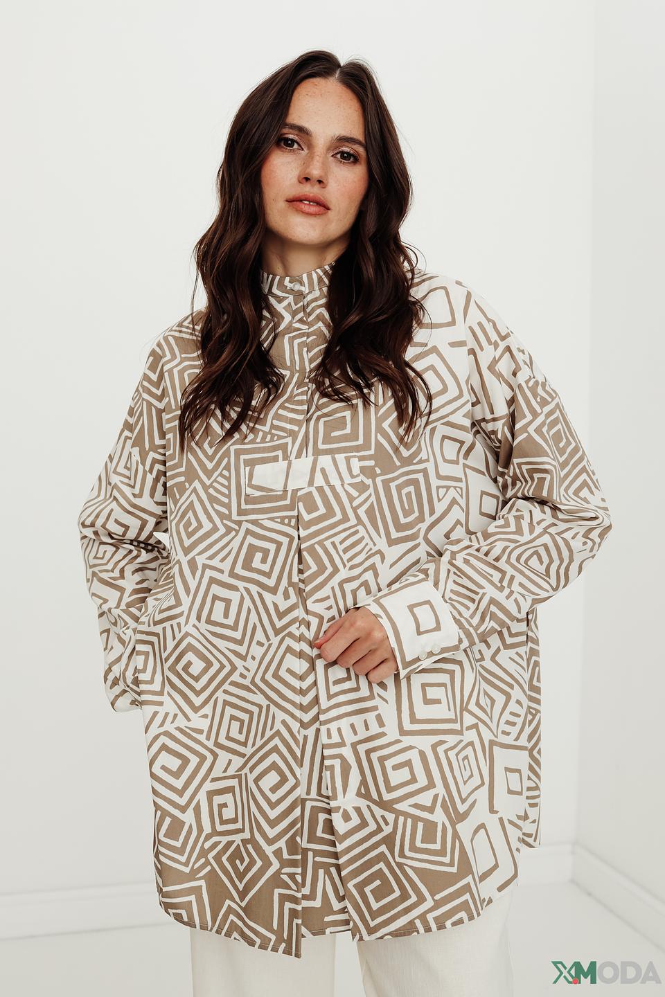 Платье Manila Grace с геометрическим принтом