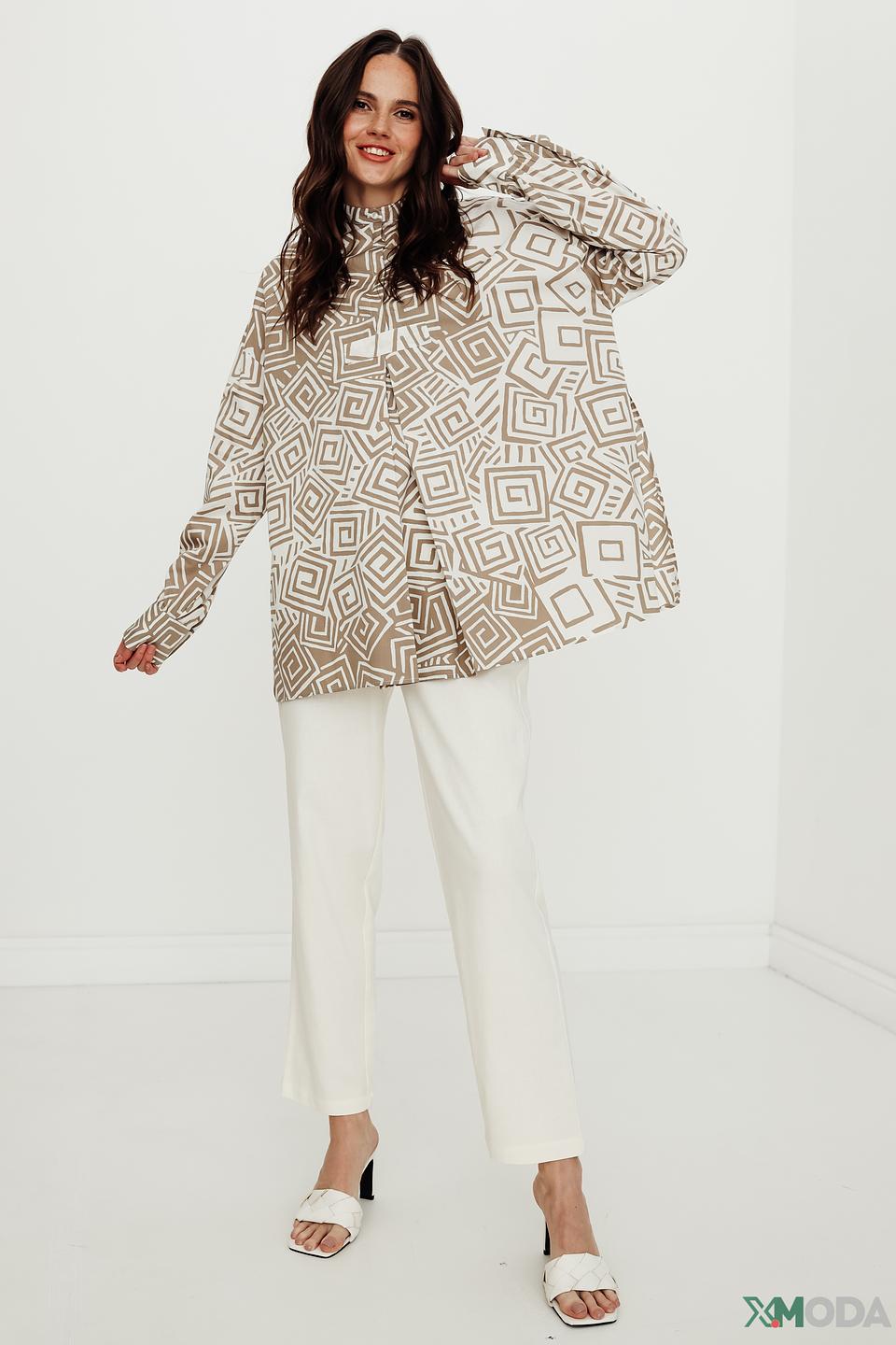 Платье Manila Grace с геометрическим принтом