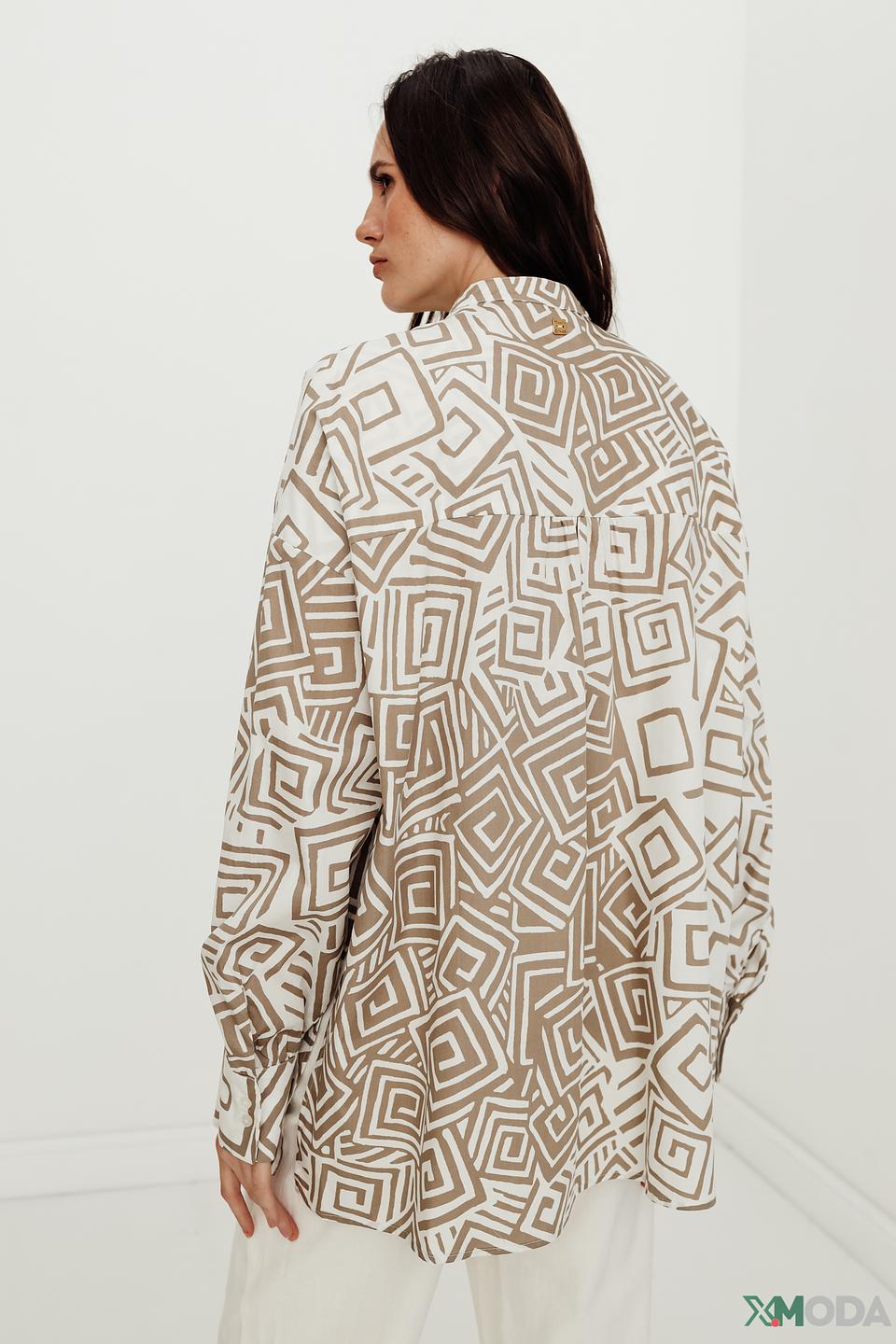 Платье Manila Grace с геометрическим принтом