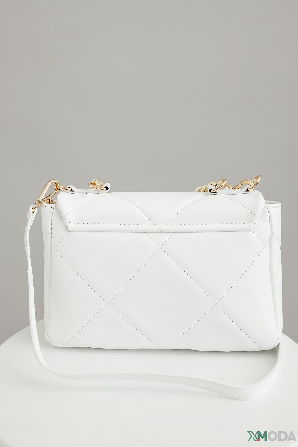 Сумка Sara Burglar жен. белая с цепью