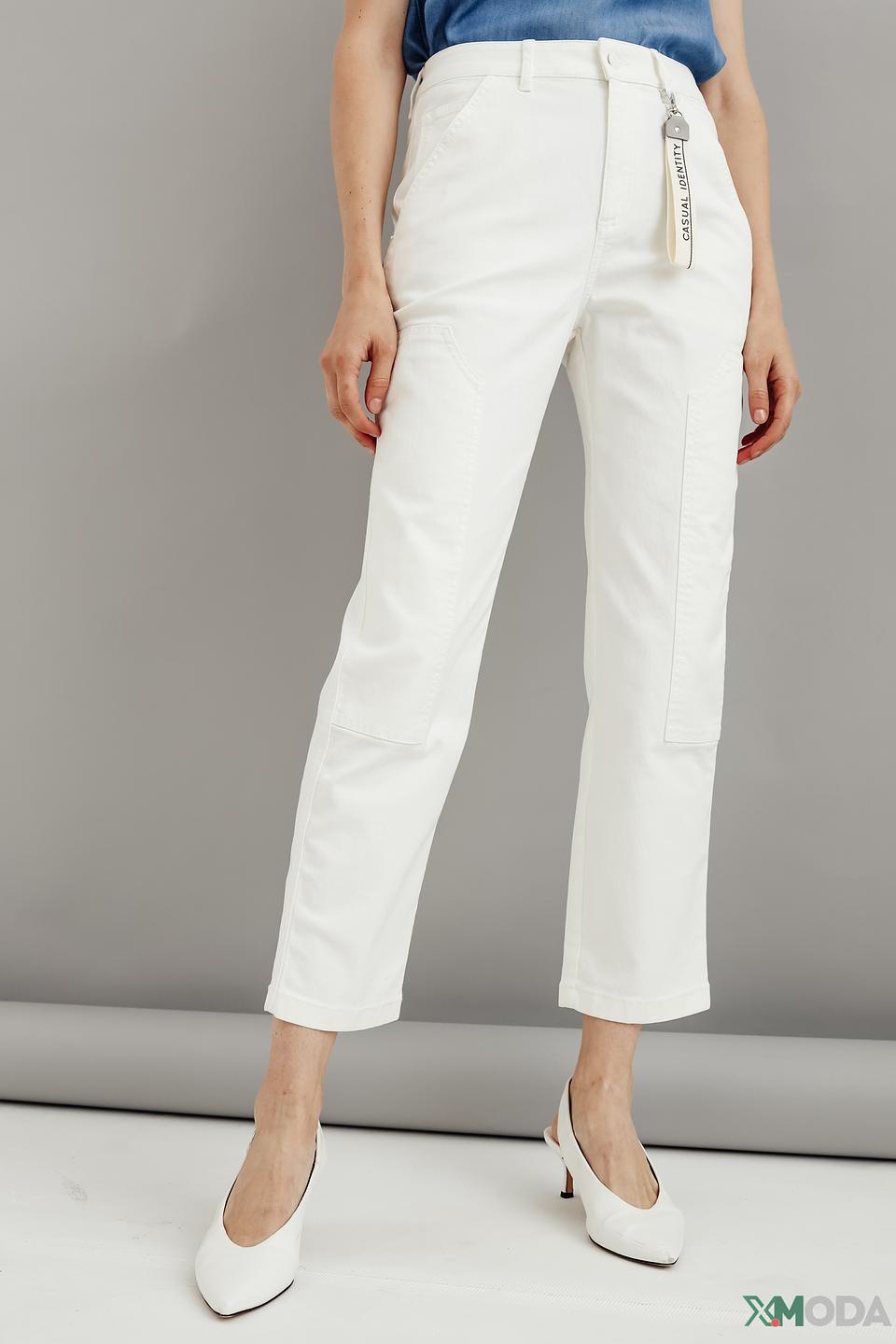 Брюки Comma casual белые