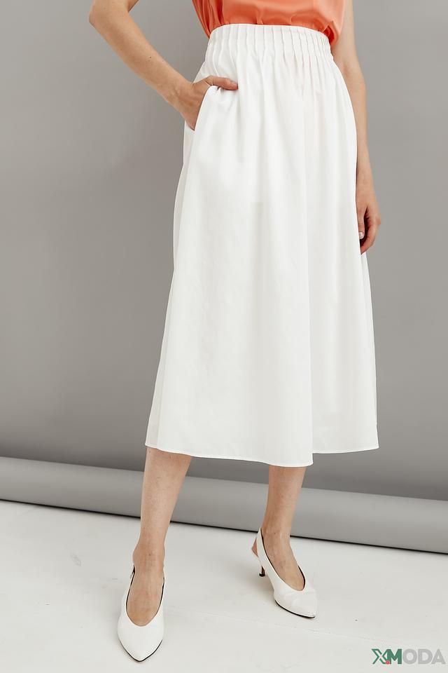 Юбка Marc Cain хлопковая белая