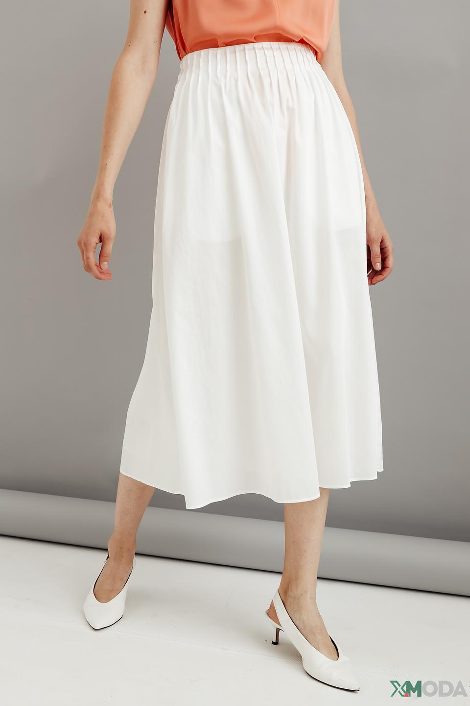 Юбка Marc Cain хлопковая белая