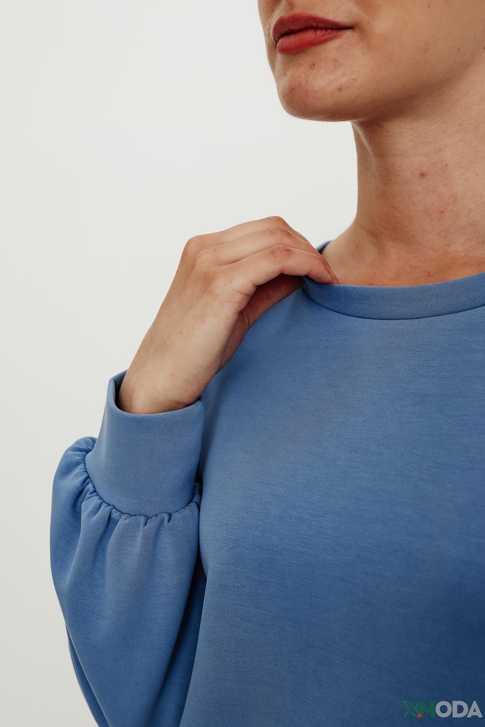 Пуловер Betty and Co голубой оверсайз