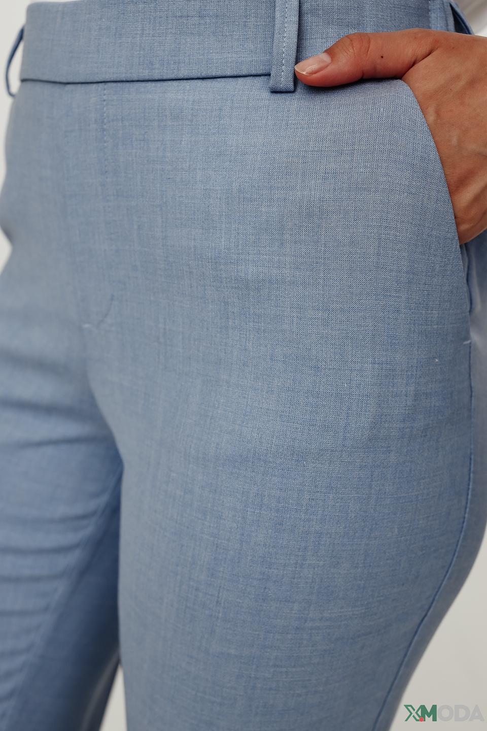 Брюки Mos Mosh голубые с манжетами