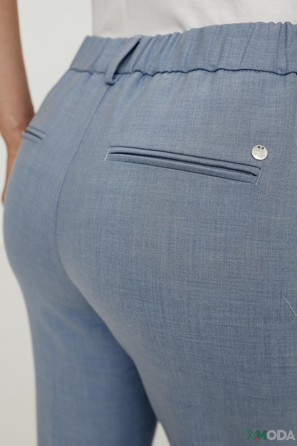 Брюки Mos Mosh голубые с манжетами