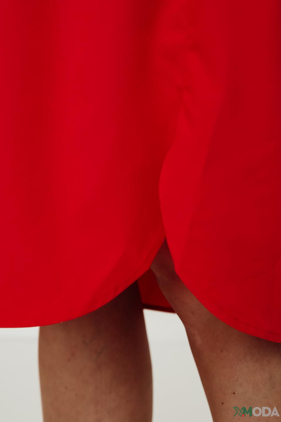 Платье-рубашка Olsen красное