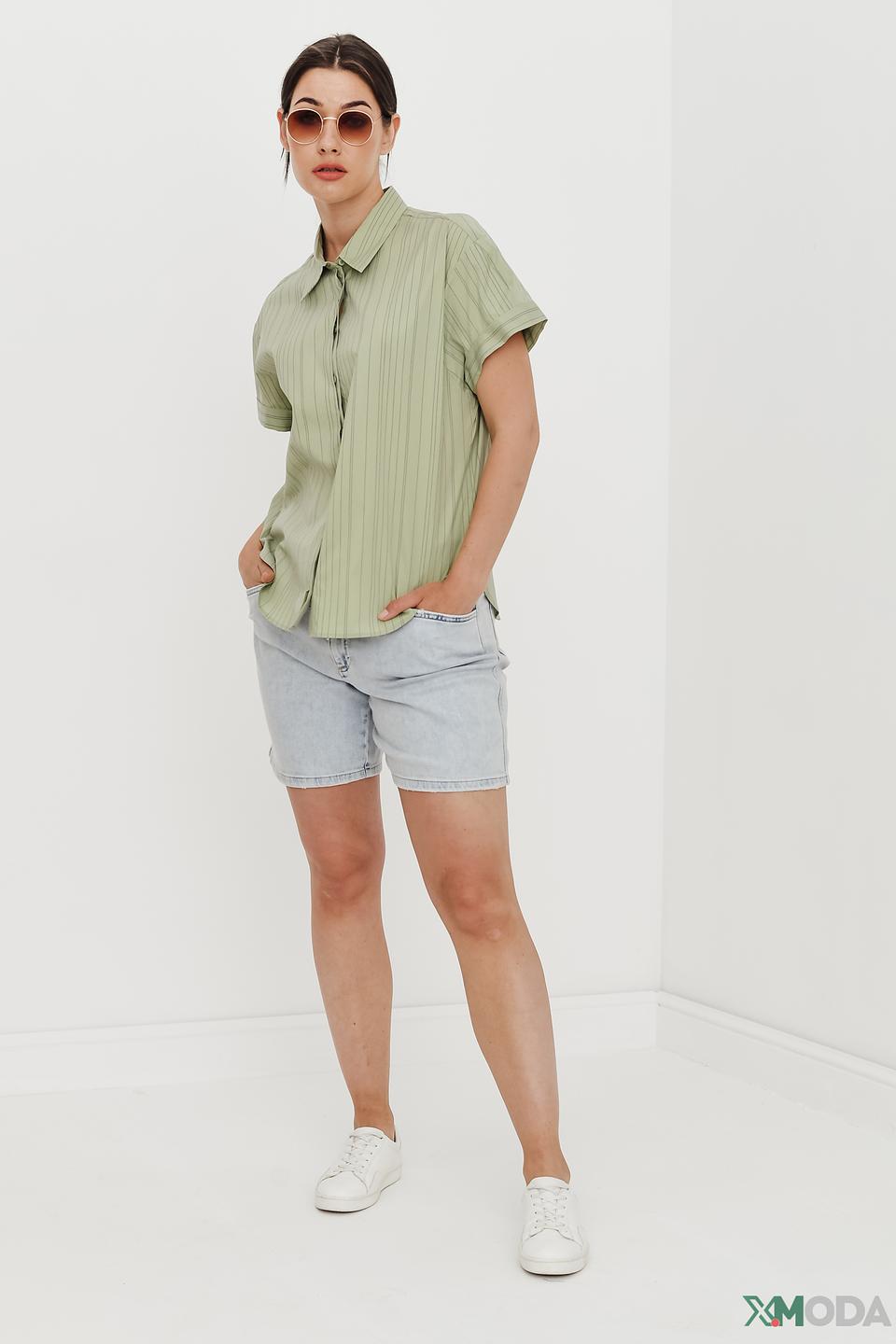 Шорты Oui деним светло-голубые