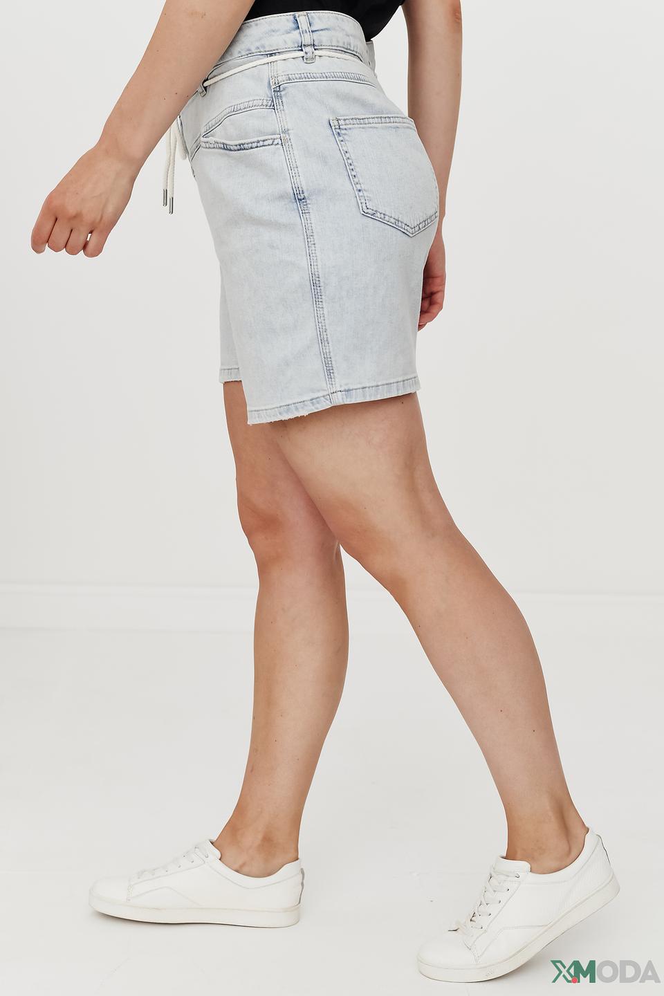 Шорты Oui деним светло-голубые