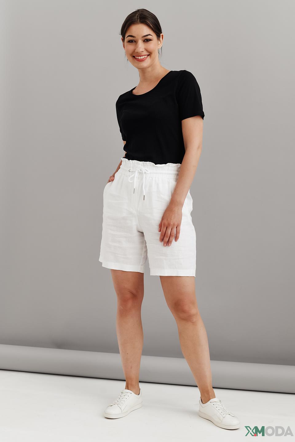 Шорты Marc Aurel льняные белые