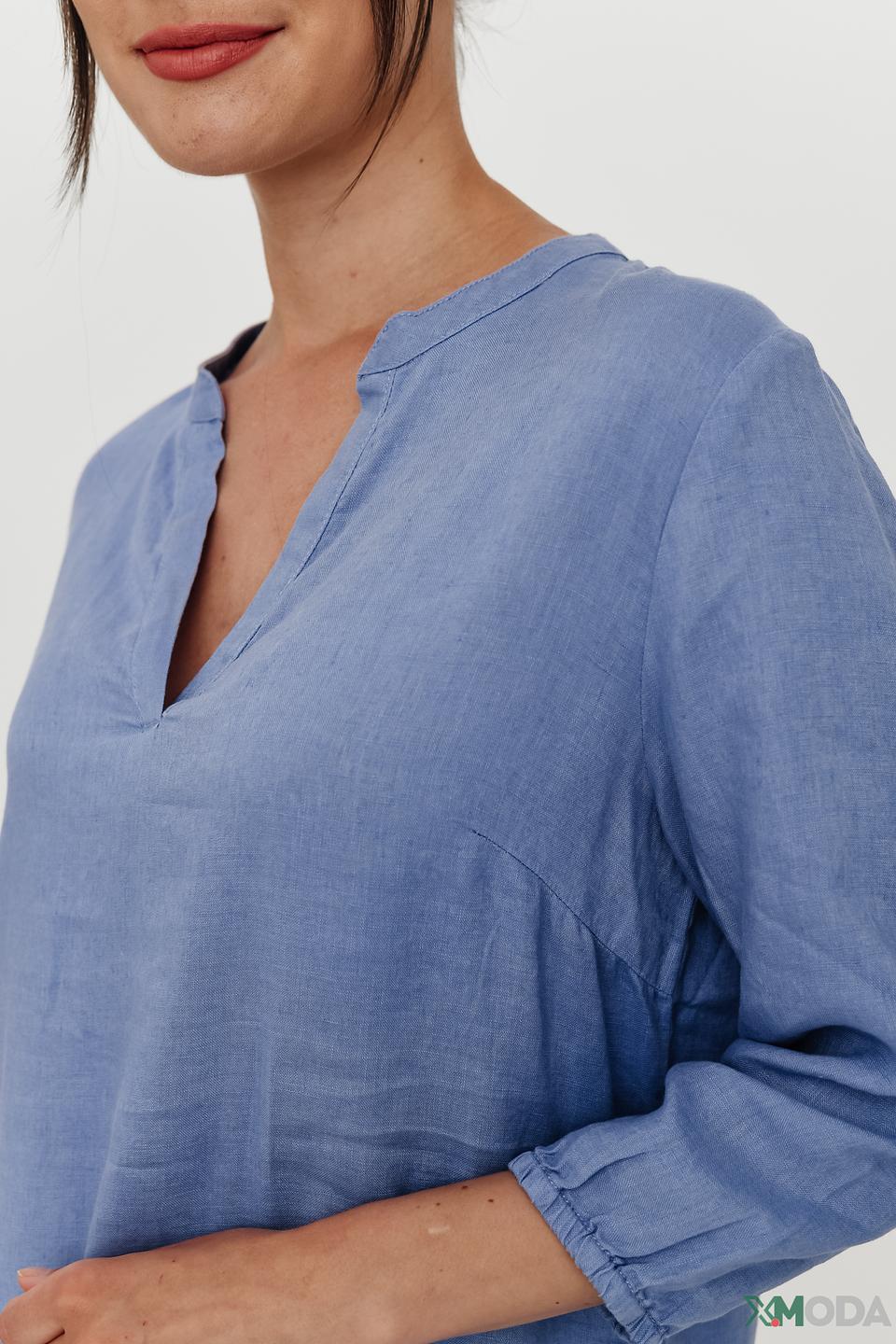 Платье Olsen льняное голубое