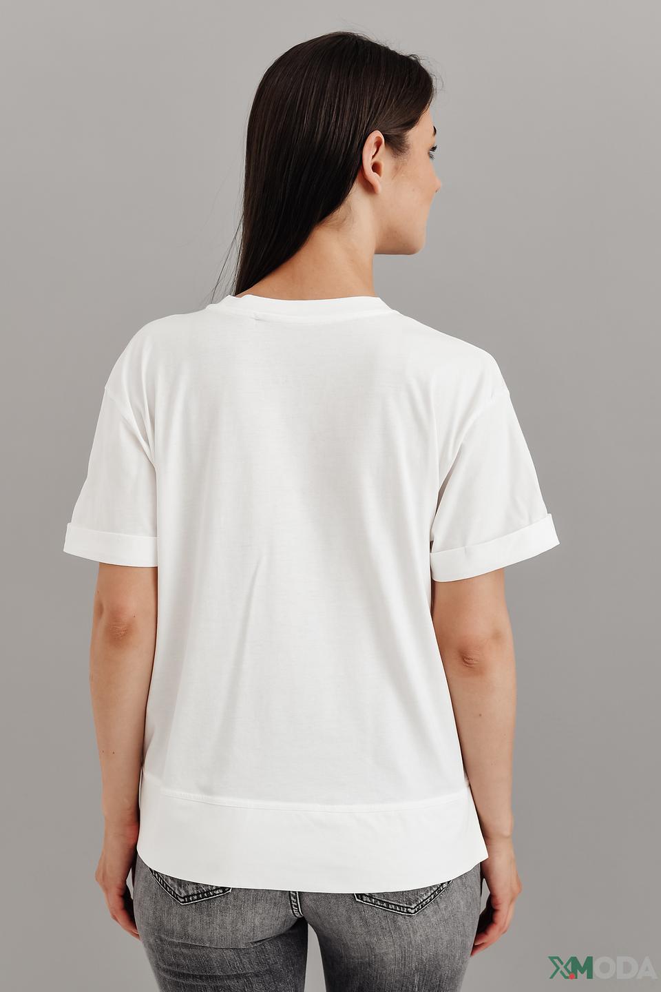 Футболка Taifun с принтом белый