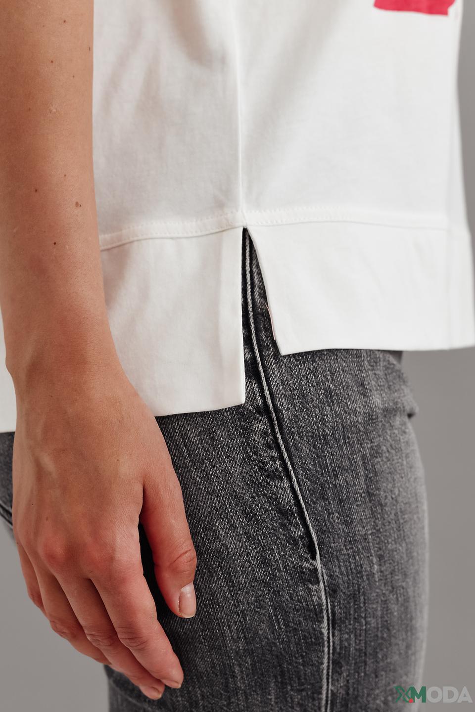 Футболка Taifun с принтом белый