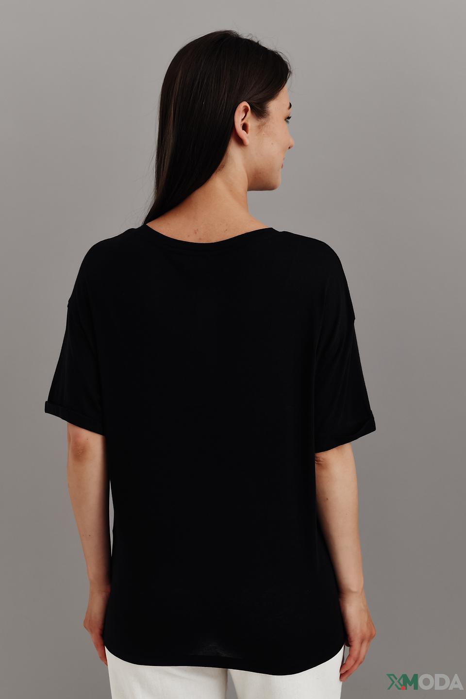 Футболка Emporio Armani чёрная с логотипом