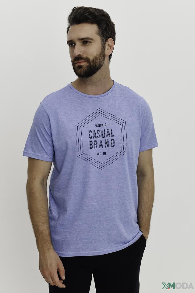 Футболка Basefield Casual Brand голубая