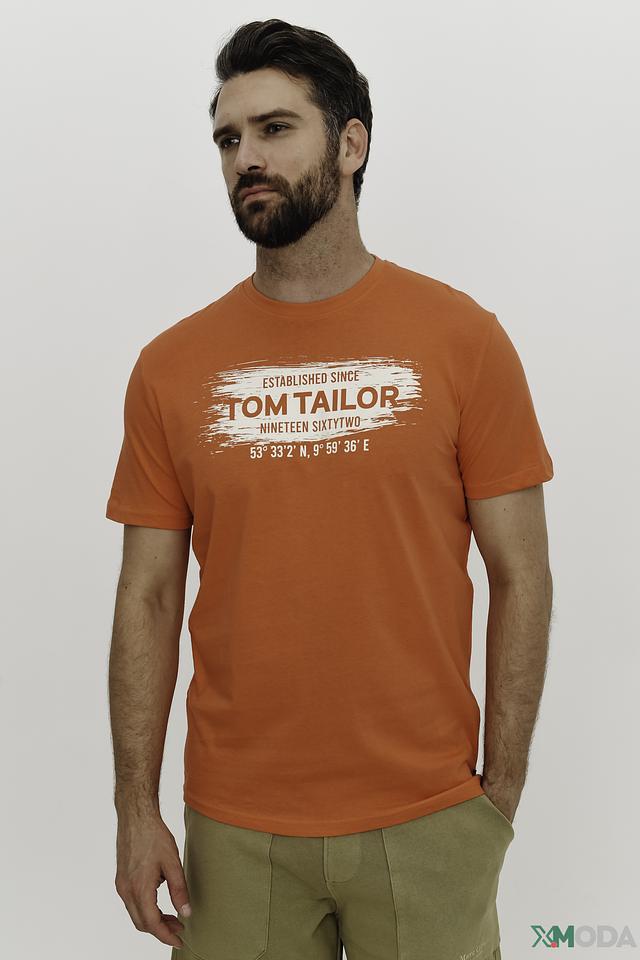 Футболка Tom Tailor оранжевая