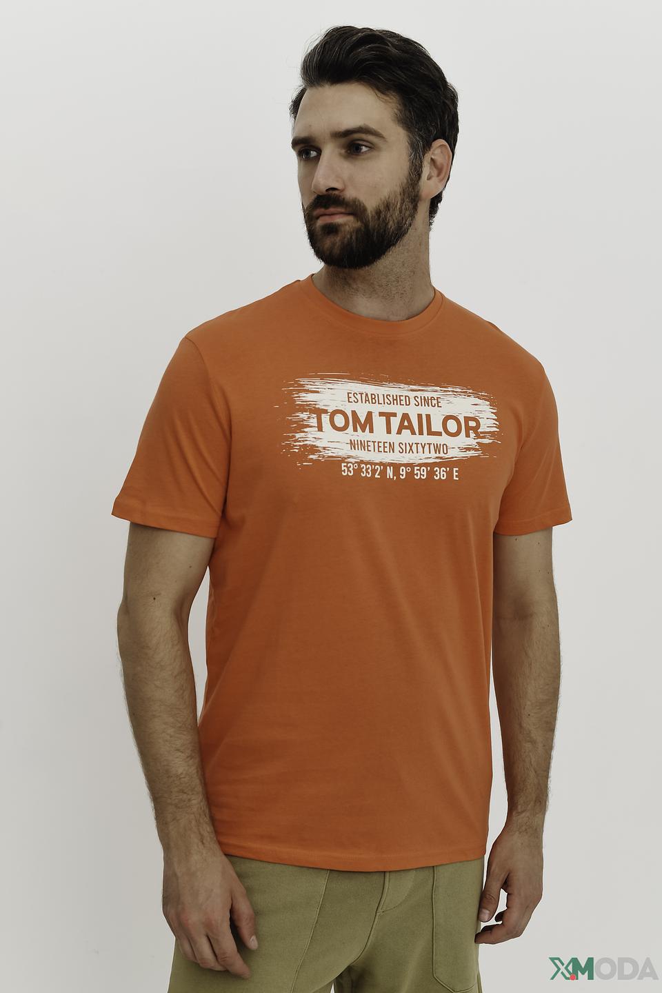 Футболка Tom Tailor оранжевая