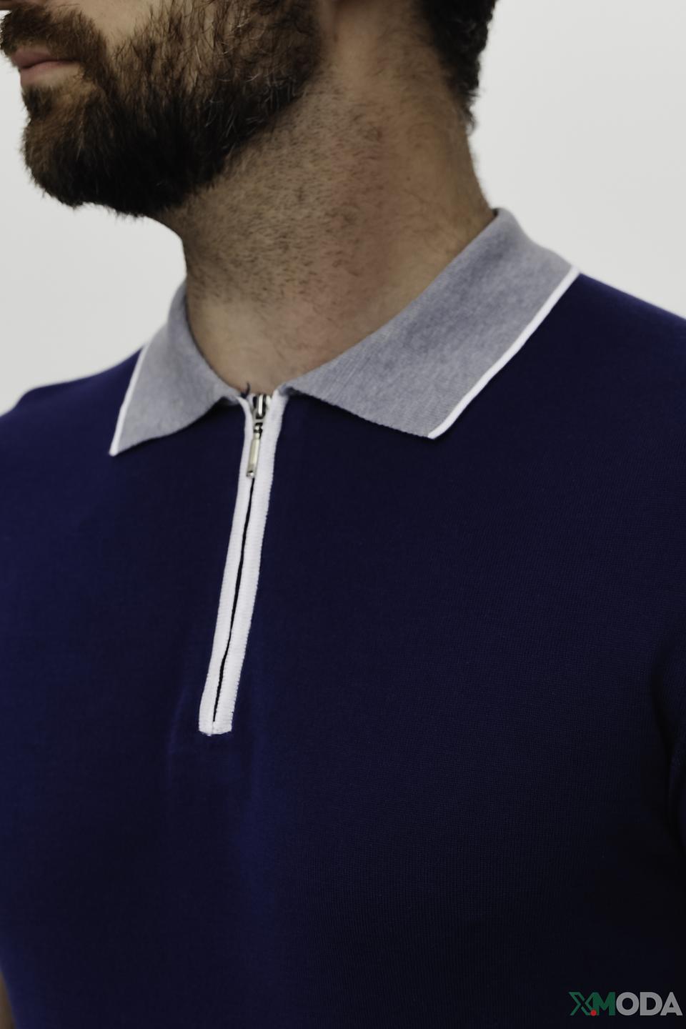 Поло Radi Perugia с молнией синее