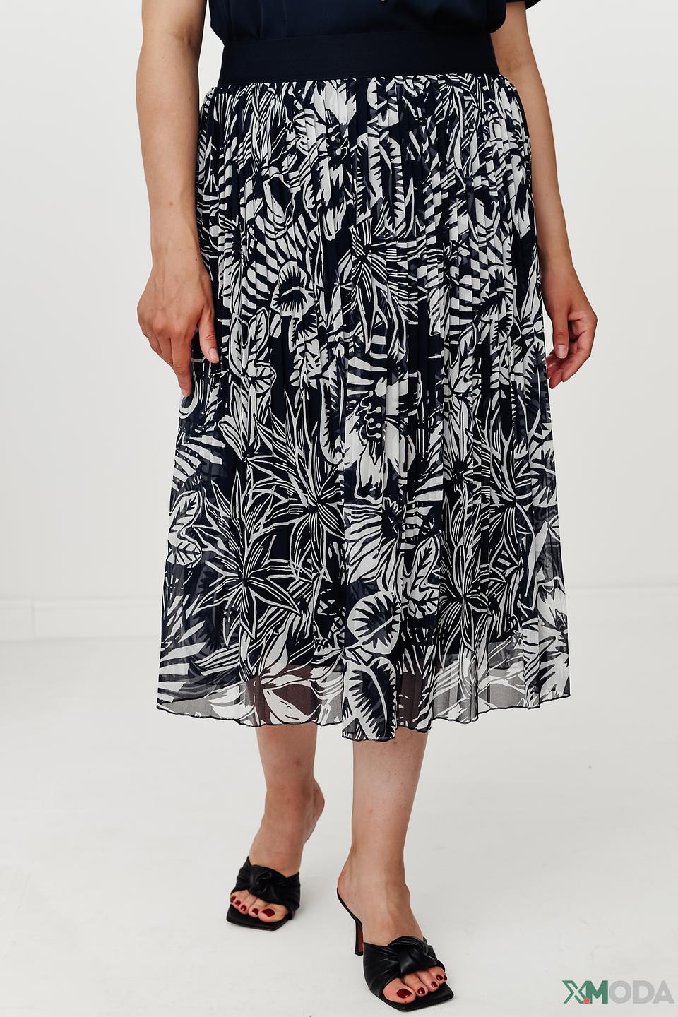 Юбка Lebek с тропическим принтом